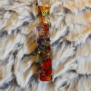 3 Necklaces with beautiful Pendants.  Handcrafted jewelry